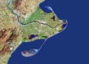 Delta de l'Ebre des del satèlit