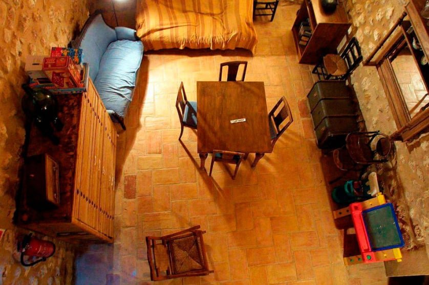 Imatge de la sala d'estar des de dalt